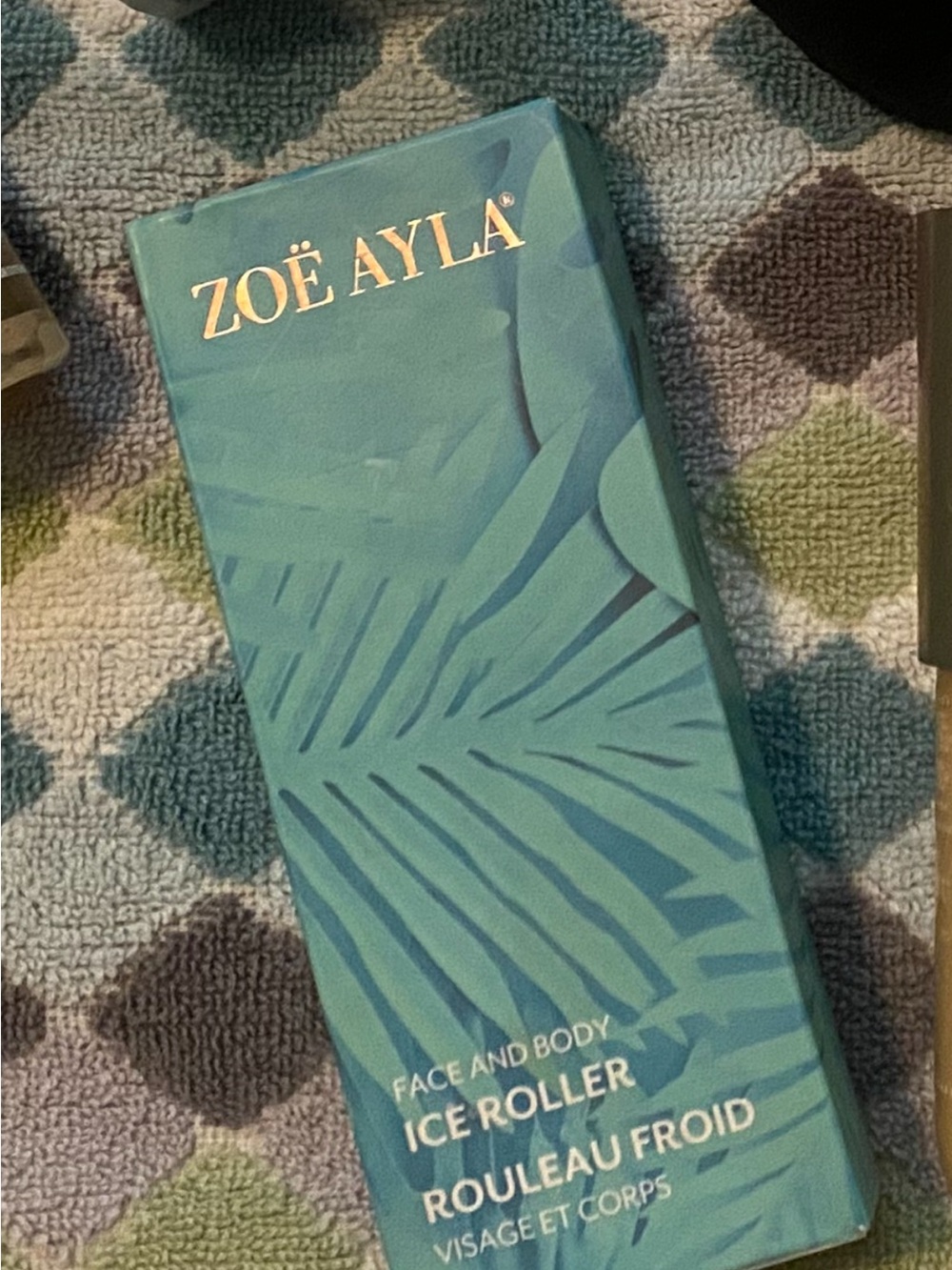 Zoë Ayla NEW NEVER USED Cooling Face & Body Ice Roller - Teal